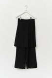 (W) Moms Pleats Skirt Pants