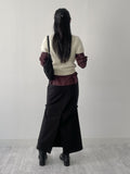 [FW/Hidden Banding] Shirring Mermaid Long Skirt