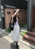 BLOCK LINE HALTER SLEEVELESS