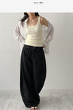 Floral Patch Balloon Wide Pants