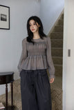 Bebe Frill See-Through Blouse