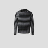 Kell Button Striped Hoodie