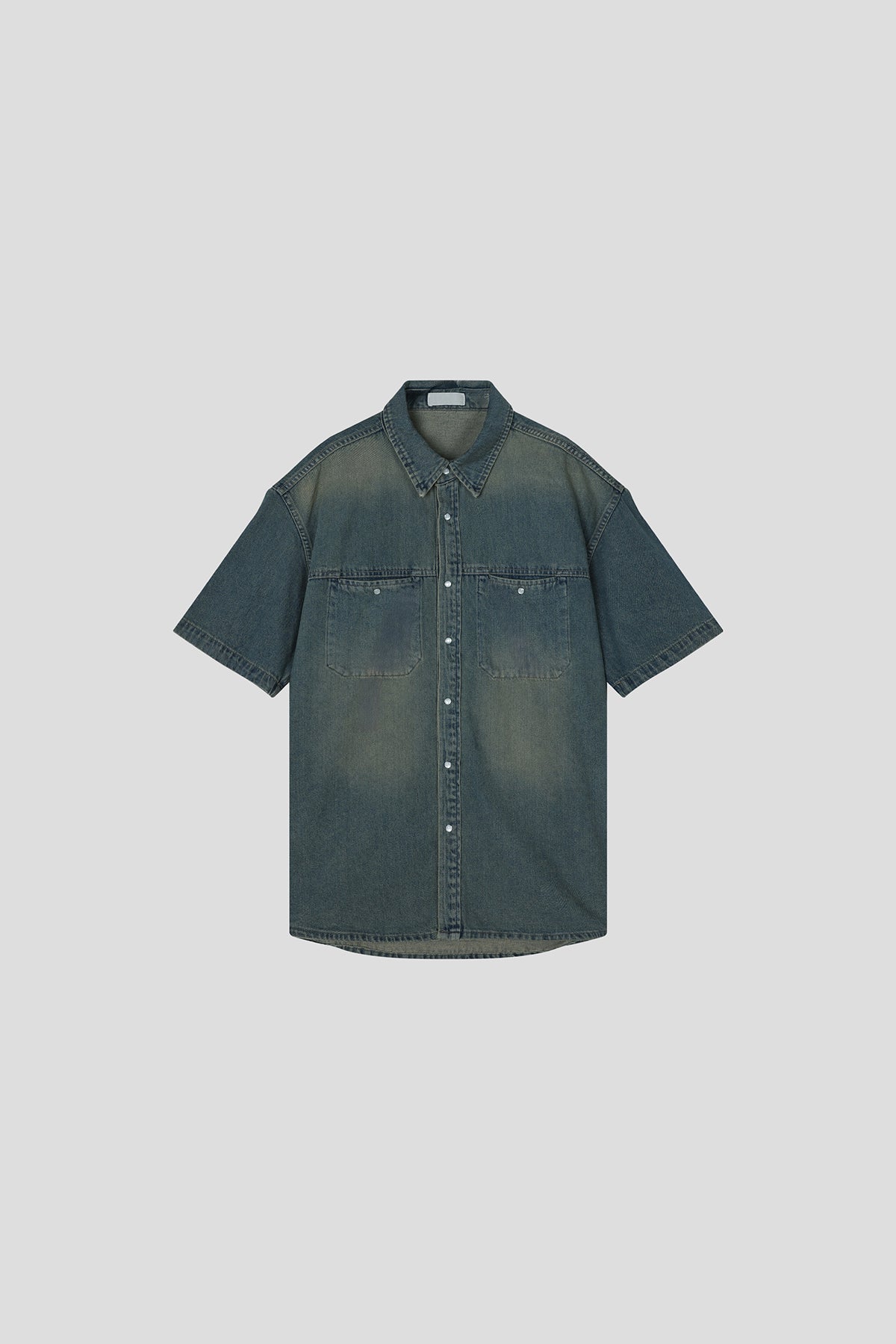 【HI FI FNK】Pera Half Denim Shirt HI FI FNK(ハイファイファンク) - ペラ半袖デニムシャツ / Pera