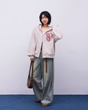 Rubber Stitch Hood Zip-Up