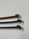[15mm] Calfskin Chalk Silver Belt