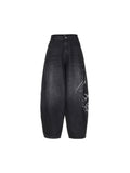 FLAME ARTWORK WIDE DENIM