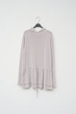 (W) Ala Frill Hooded Top