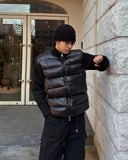 Niro high-neck knit padding