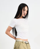 Moen Unbalanced Shirring T-shirt