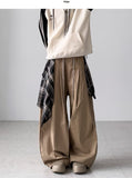 Checkered Layered Balloon Pants