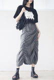 Celine shirring long skirt