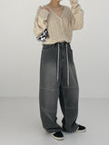 [unisex] Slit stopper wide pants