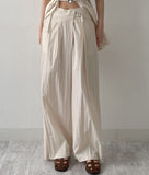 Raschel Nylon Wrap Wide Pants