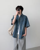 Leteon Denim Half Shirt