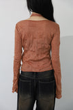 Cream Linkle Scarf T-shirt