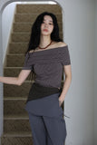ST Rib Off Shoulder Tee