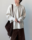 Yuria Wool Collar Knit