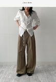 [Long Sleeve Ver.] Cheek strap long blouse