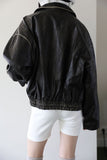 Vegan Leather Over Fit Jacket