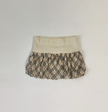 Chechena Beige Check Skirt