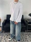 Front Incision Waffle Long Sleeve