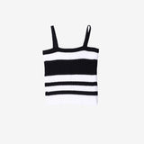 Moire Stripe Punching Sleeveless