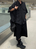 Two Pocket Small Line Boxy Half Shirt