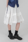 TIERED COTTON SKIRT