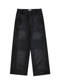 WAX COATED BIKER PANTS