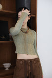 Knotted leather necklace