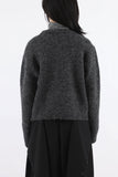 Snap mohair cardigan