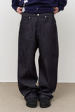 Cinch-back Wide Denim