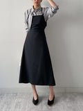 Halter Neck A-Line Long One-Piece