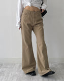 [unisex] Cotton flare bootcut pants