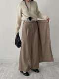 Frilled See-Through Layered Knit