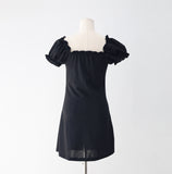 Verissa shirring puff one-piece