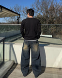 Waffle Henley Neck Long Sleeve