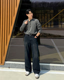 Maze Washing Wide Denim