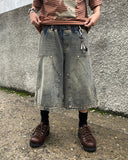 Vintage Double Knee Bermuda Banding Denim