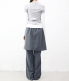 Kendall color matching short sleeve layered T-shirt