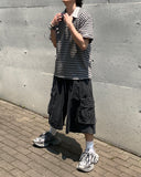 Stack Pigment Cargo Half Pants