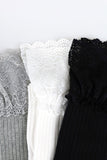 Hhigh-teen lace knee socks