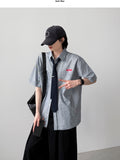 Hickory Denim Half Shirt