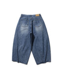Washed Denim Balloon Pants