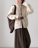 Dine Cable Knit Zip-Up