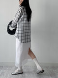 Crack Organza Layered Long Skirt