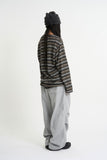 Multi stripe loose long sleeve