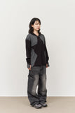 Star Henley Warmer Knit Hoodie