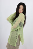 Long boat neck knit