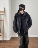 Older High Neck Hood Denim Jacket
